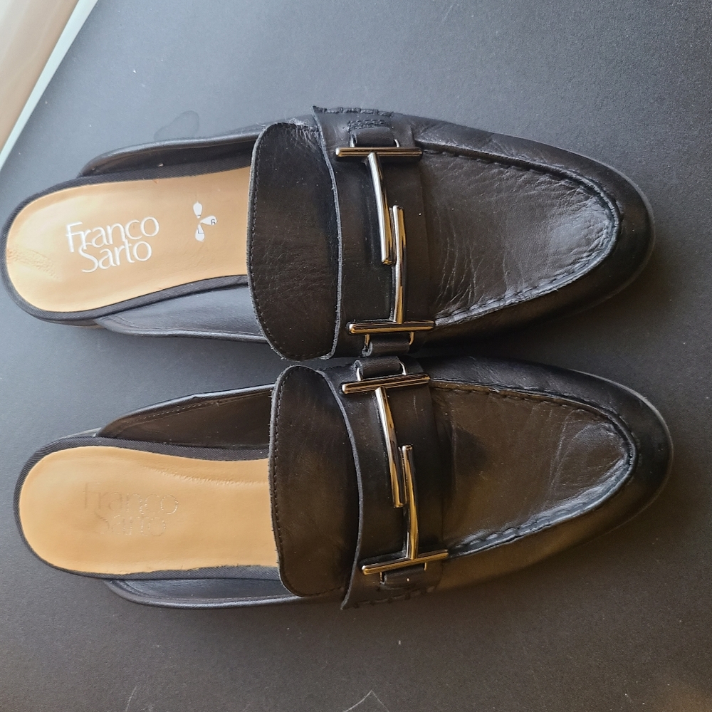 Franco Sarto Mules Black size 8.5
